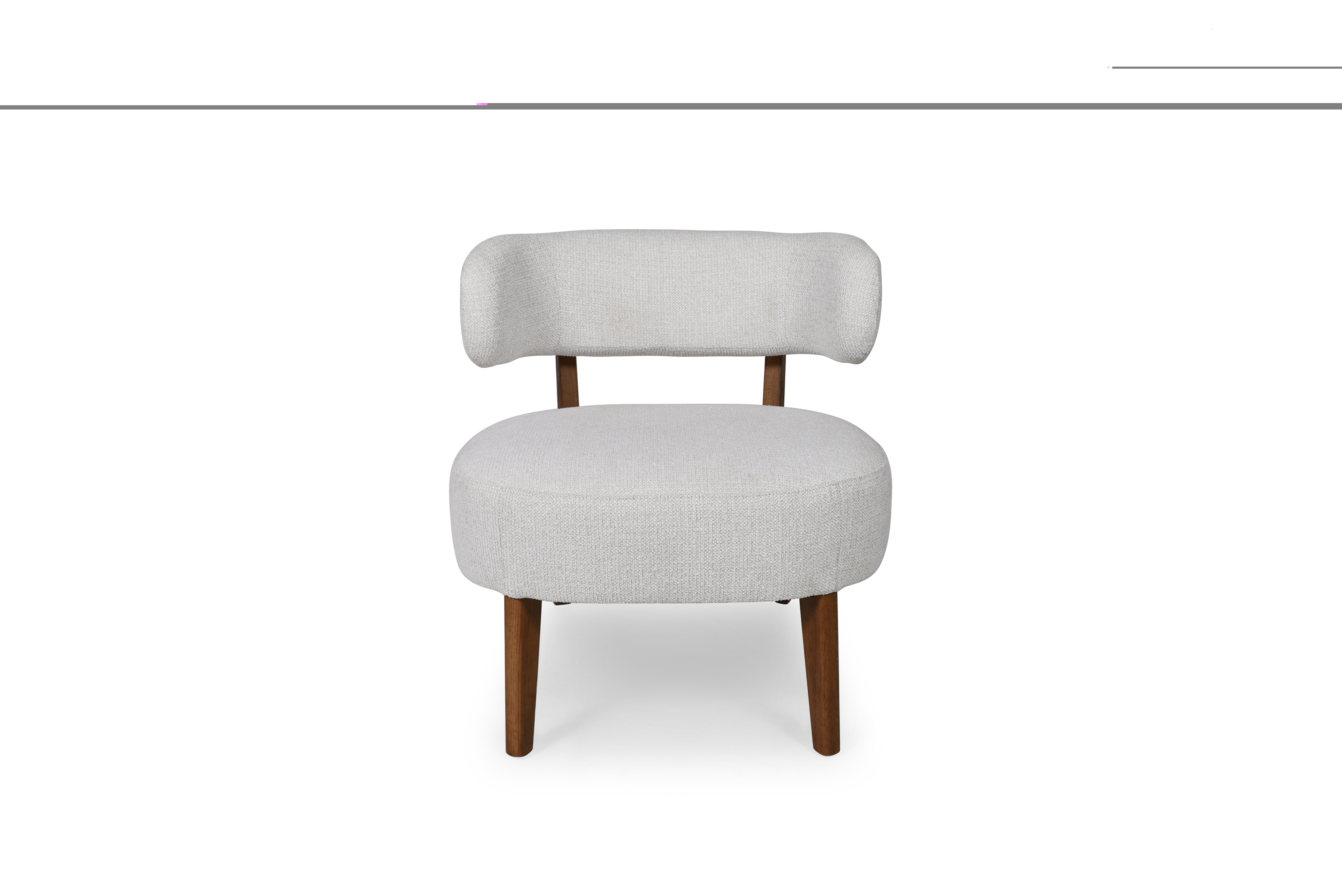 FAUTEUIL ROSE ECRU