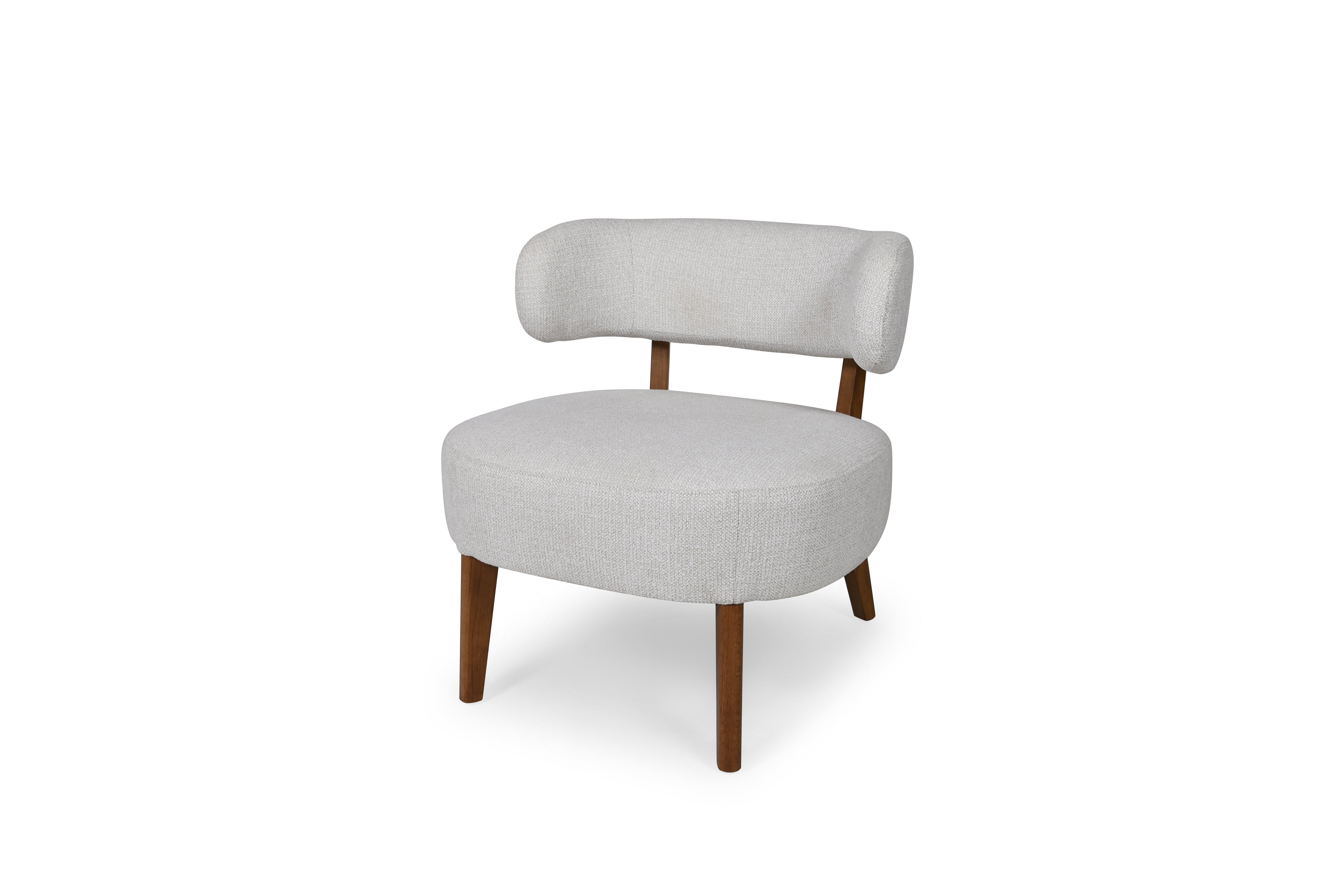 FAUTEUIL ROSE ECRU