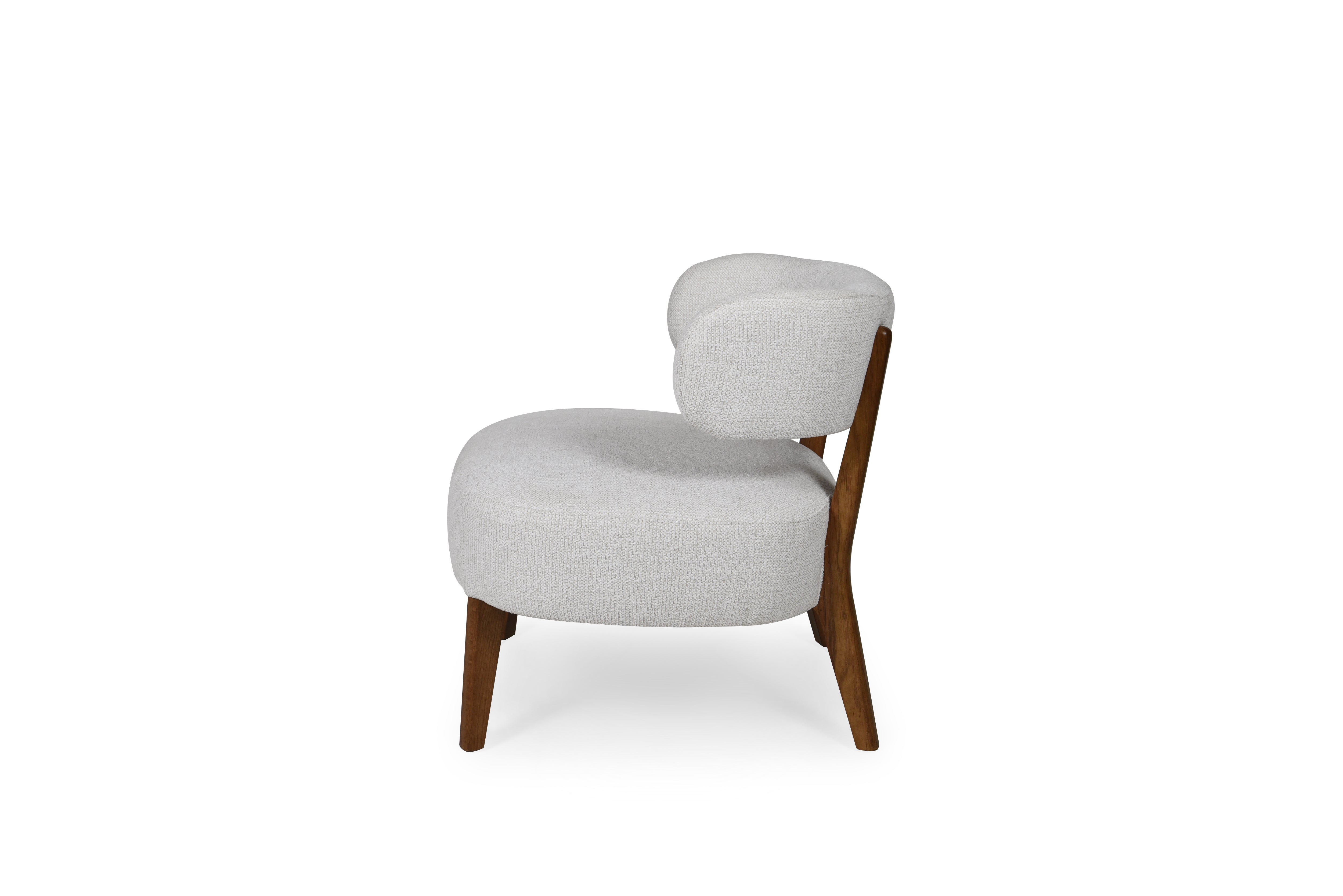 FAUTEUIL ROSE ECRU