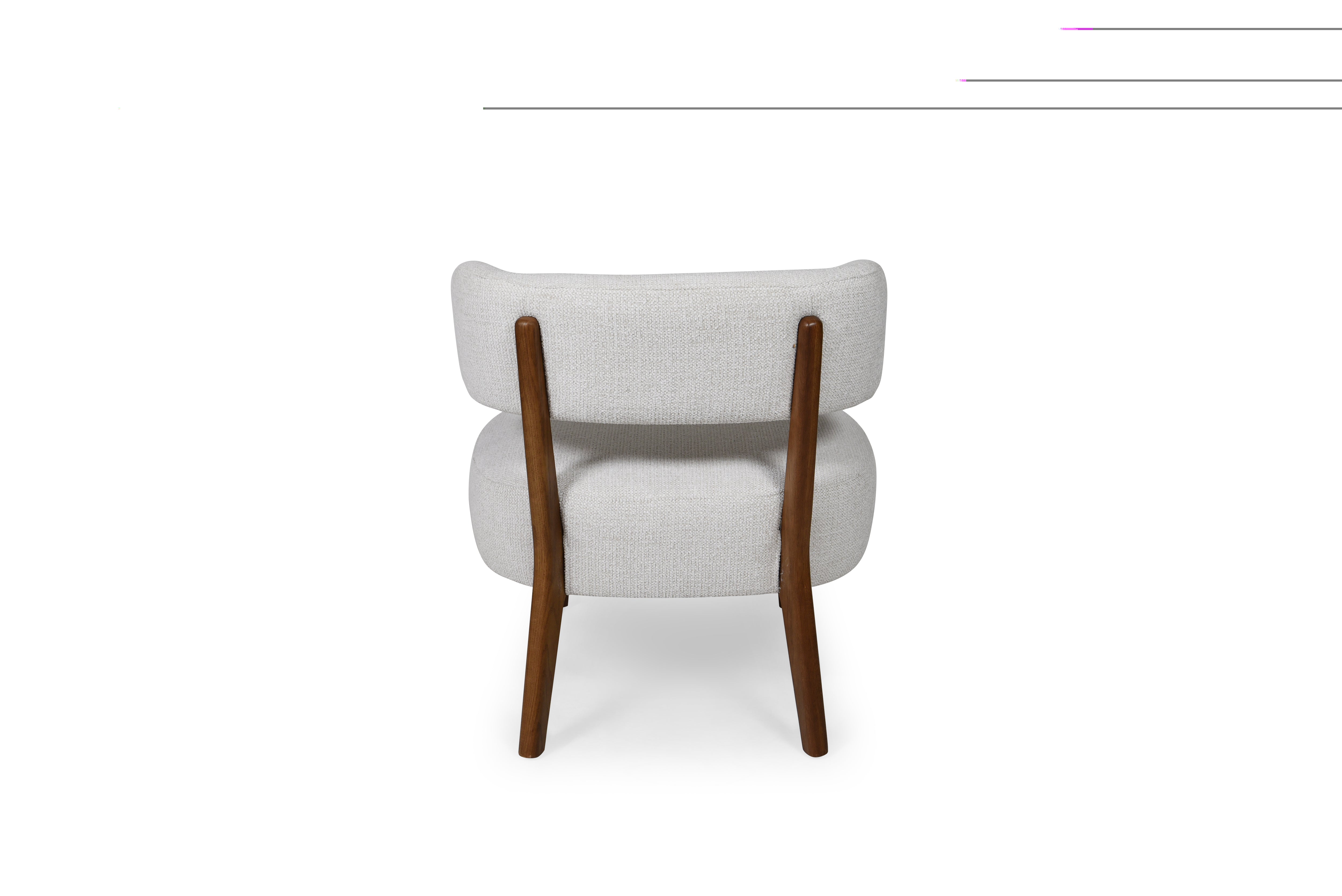 FAUTEUIL ROSE ECRU