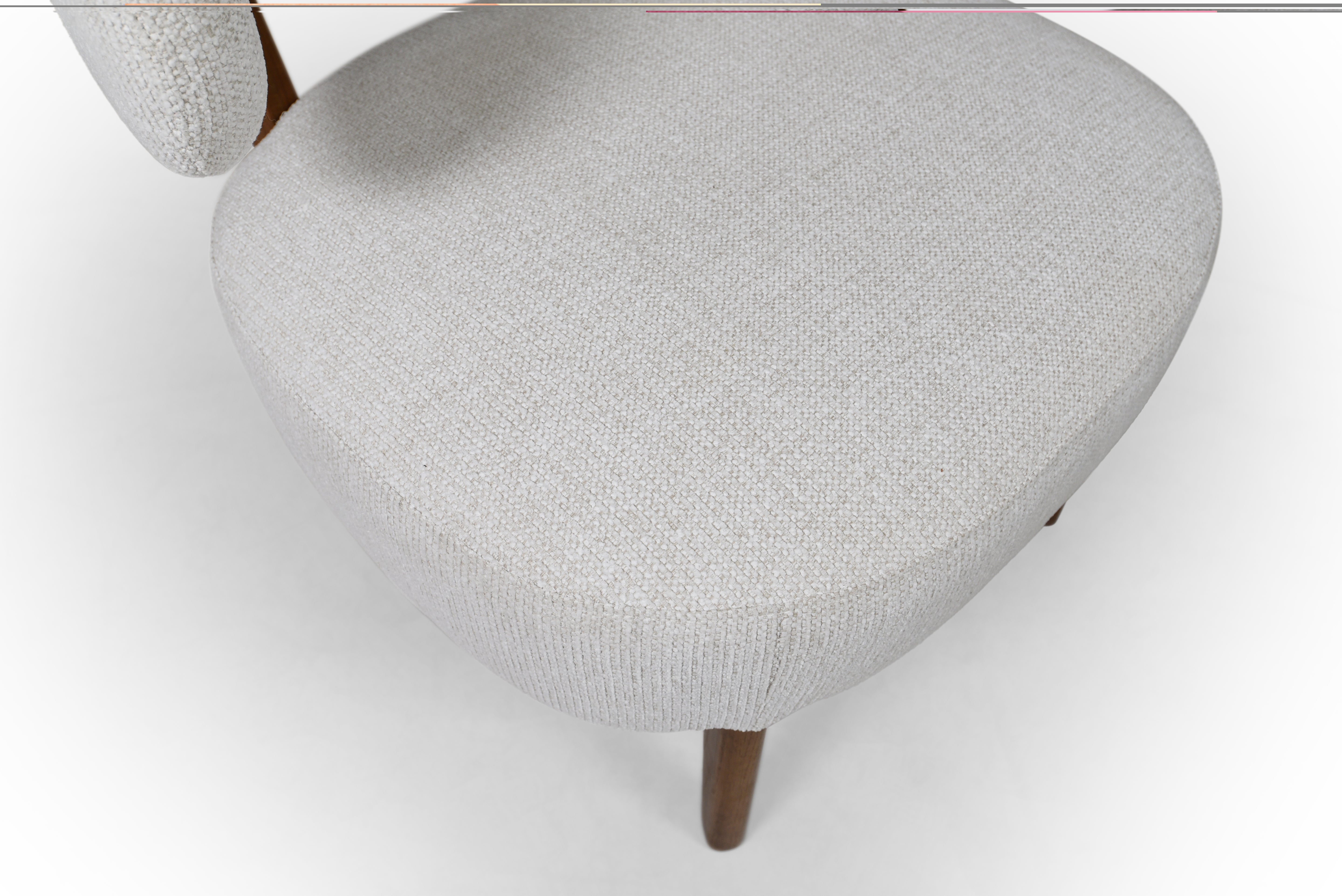 FAUTEUIL ROSE ECRU