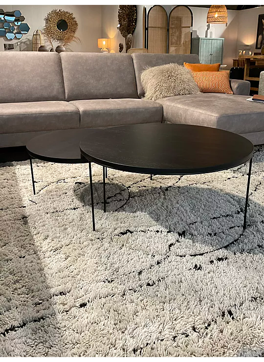 SALONTAFEL LAGOS - SET VAN 2 - BLACK