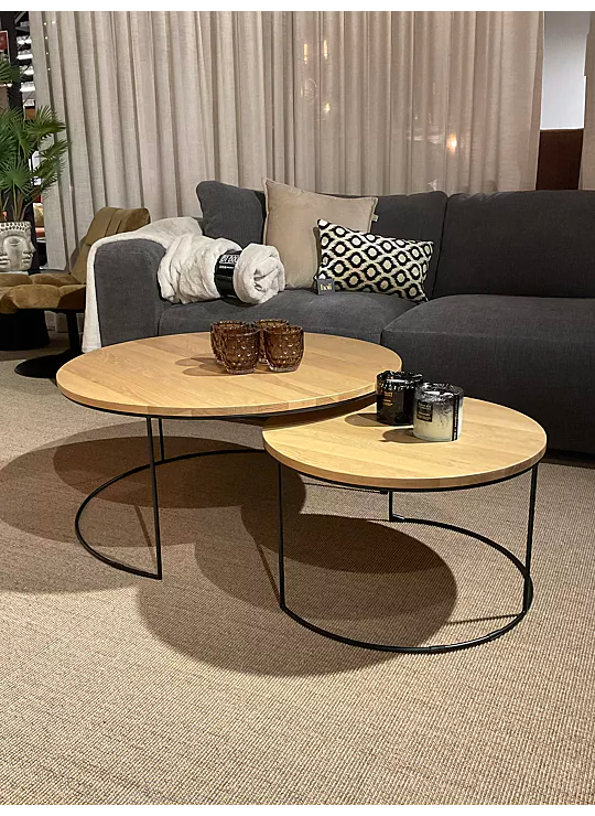 SALONTAFEL LAGOS - SET VAN 2 - NATUREL