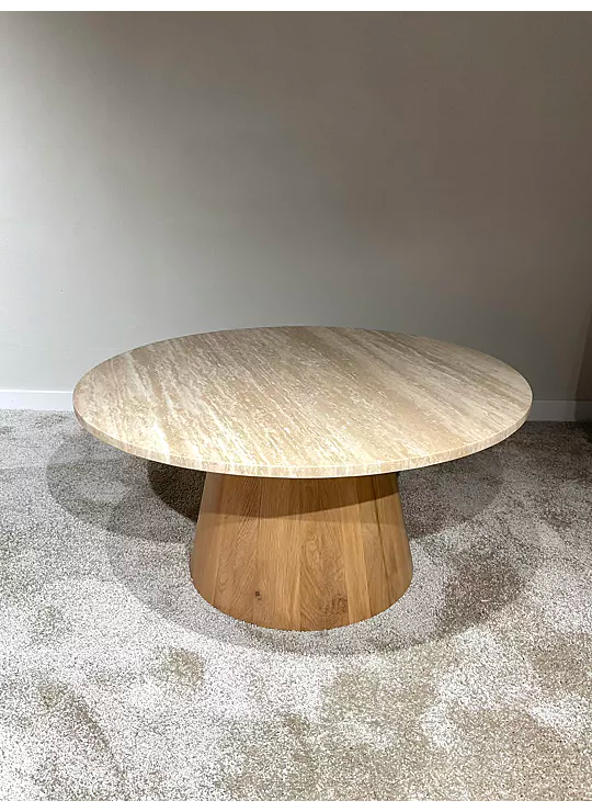 SALONTAFEL TRAVERTIN ROND LARGE